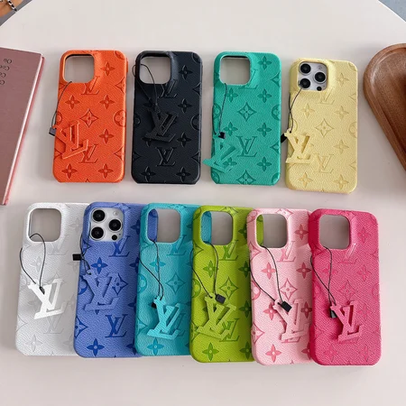 Vuitton iPhone17ケース エンボスレザー